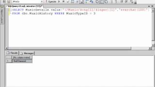 SQL 2008  XQuery Methods Lab 6.1