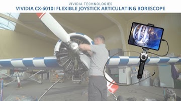 Vividia CX-6010i iPhone iPad Android Joystick Articulating Borescope 6mm 0.24" Diameter 1m Long Tube