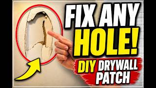 How to Repair a Hole in Drywall | Easy DIY Sheetrock Patch & Texture Repair (Step-by-Step)