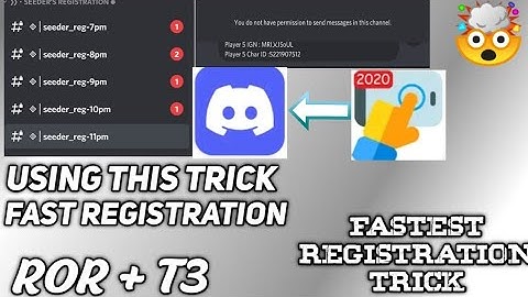 BEST TRICK TO DO REGISTER IN ROR •T3 CUSTOM | DISCORD TRICK | BGMI COMPETITIVE | PUBG MOBILE DISCORD