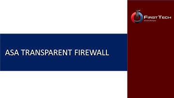 ASA TRANSPARENT FIREWALL BASIC INITIALIZATION