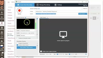 Student Panopto Recording