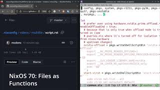 NixOS 70: Files as Functions / callPackage