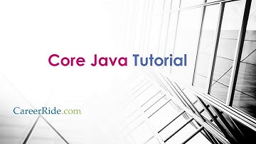 Core java tutorial for beginners