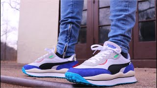 PUMA STYLE RIDER "BLUE -HI RISE “REVIEW + ON FEET