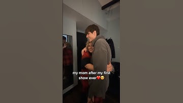 JVKE & mom after first show ever #jvke #goldenhour #jvketour