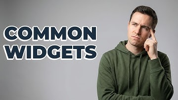 Which Types Of App Widgets Are Common?