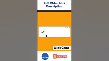 How To Create Dino Game with HTML, CSS, Javascript || Sky Code82
