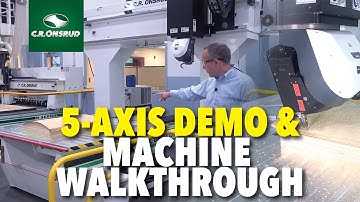 5-Axis CNC Router - Plywood Chair Back Demo & Machine Walk-through - The S-Series by C.R. Onsrud