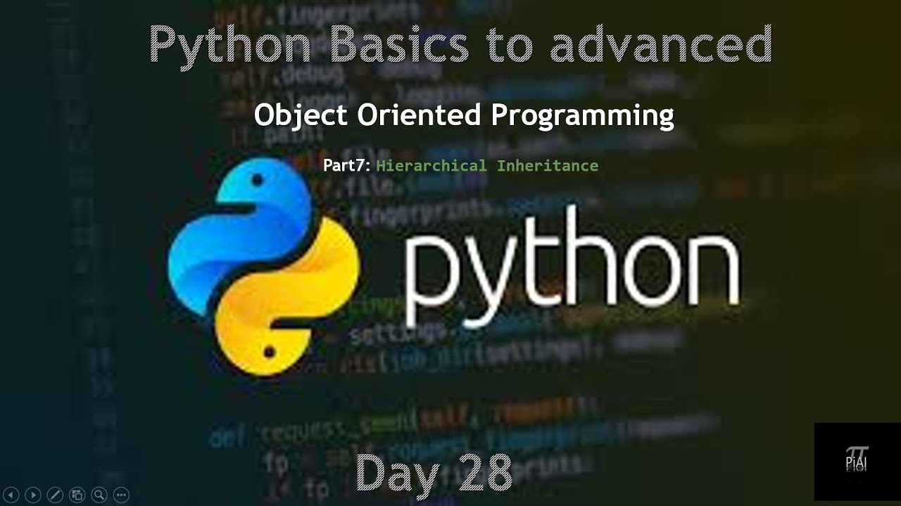 python oop tutorial (object orientated programming ) -... OOP using Python | What is Inheritance? | Multiple Inheritance and ...