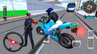 Yellow Brand New Bike Vs Bullet Train 3d Driving Class android game play video || CarGame #cargame screenshot 5