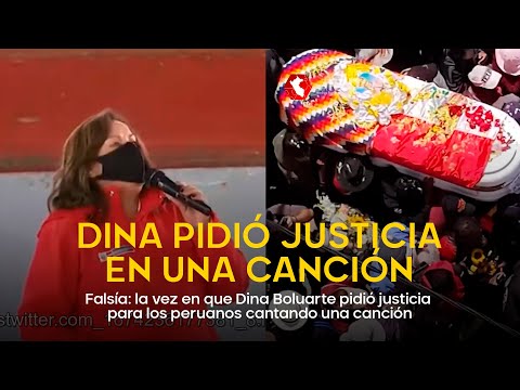 Falsía: la vez en que Dina Boluarte pidió justicia para los peruanos olvidados cantando una canción