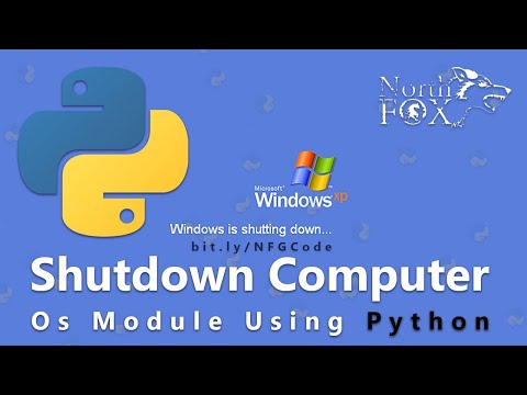 Shutdown Computer Using Python Os Module | Live Code in Gujarati