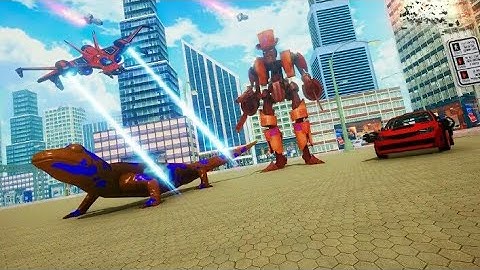 Lizard Robot Car Transforming - all levels android,ios gameplay