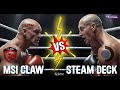 Steam deck vs msi claw david contre goliath