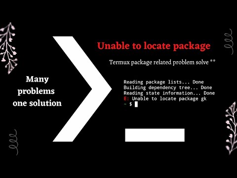 Unable to locate package in Termux  ||  termux error