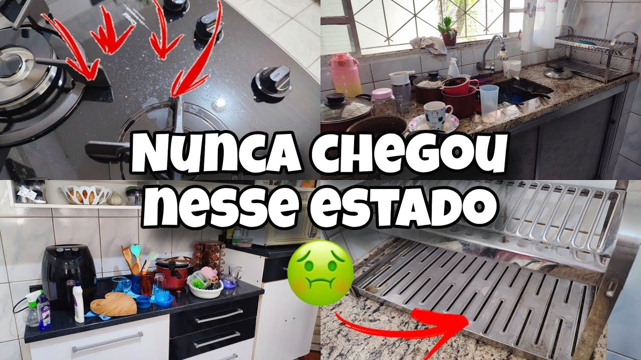 LIMPEZA PESADA da COZINHA | MUITA BAGUNÇA E SUJEIRA | MOTIVAÇÃO de LIMPEZA 🩷