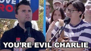 Charlie Kirk DISMANTLES Brainwashed College Student Who Tries To Frame & Cancel Him