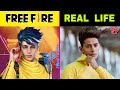 Free fire  10 characters  real life      free fire characters in real life