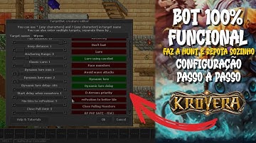 How to configure V-BOT in TIBIA in 2022 - 100% functional Cavebot Tutorial | Krovera Global
