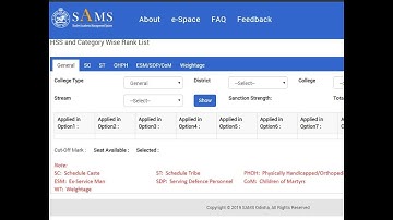SAMS Odisha +3 merit list 2021 to be released at 4 pm, check  || SAMS Odisha List