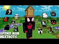 SURVIVAL SECRET GIANT MILES MORALES BASE in Minecraft - JEFF THE KILLER and GRUDGE and 100 NEXTBOTS