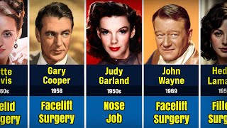 15 STARS WITH PLASTIC SURGERIES IN OLD HOLLYWOOD HISTORY, Here are their stories' files..