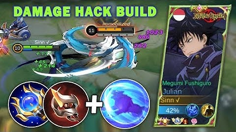 TOP GLOBAL JULIAN BUILD 2023 | DAMAGE HACK🔥| MOBILE LEGEND BANG BANG