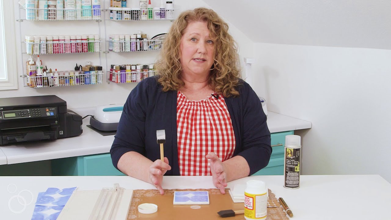 DIY Decoupaged Drink Coasters Today's Creative Life YouTube