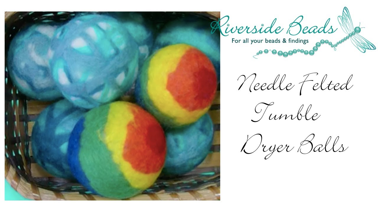 Needle Felted Tumble Dryer Balls Tutorial YouTube