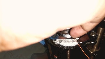 Lock stitch formation of sewing machine.