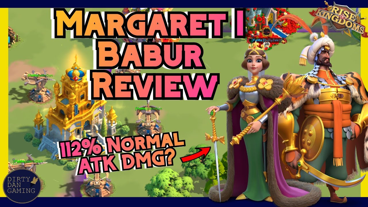 Ranged Commanders - Margaret I & Babur Review [Rise of Kingdoms] - YouTube