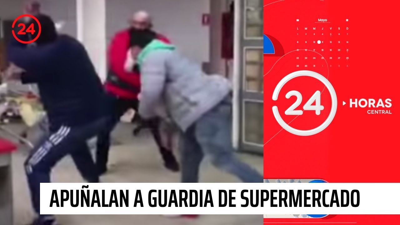 Por exigir mascarillas: Apuñalan a guardia de supermercado en Concepción | 24 Horas TVN Chile
