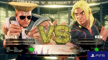 Ryu vs Ken  (Hardest AI) - STREET FIGHTER V | PS5 4K 60FPS