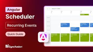 Angular Scheduler Recurring Events Feature Walkthrough