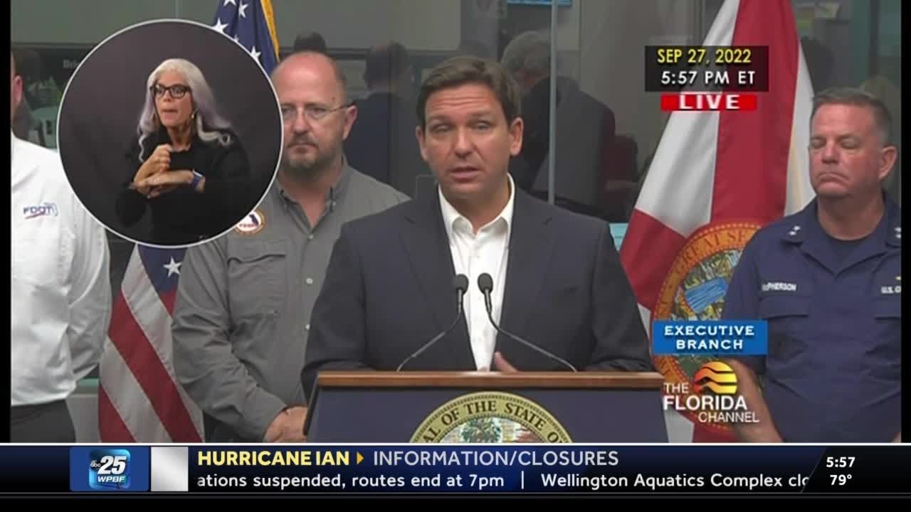 DeSantis gives update on Hurricane Ian - YouTube