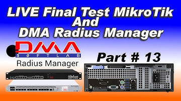 LIVE Final Test MikroTik And DMA Radius Manager CPU Usage 10% Part # 13