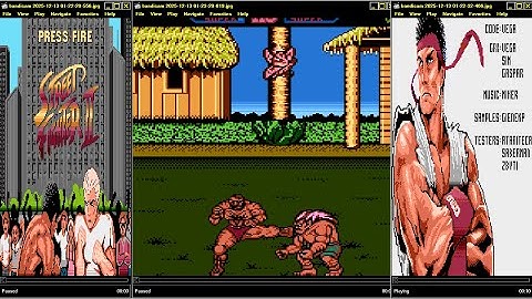 FULLSCREEN ATARI 8BIT XL XE Street Fighter II 2 Final version v1 10 400 800 600 1200 1400 1450 INDIE