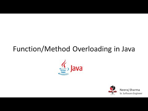 Function overloading in java - YouTube