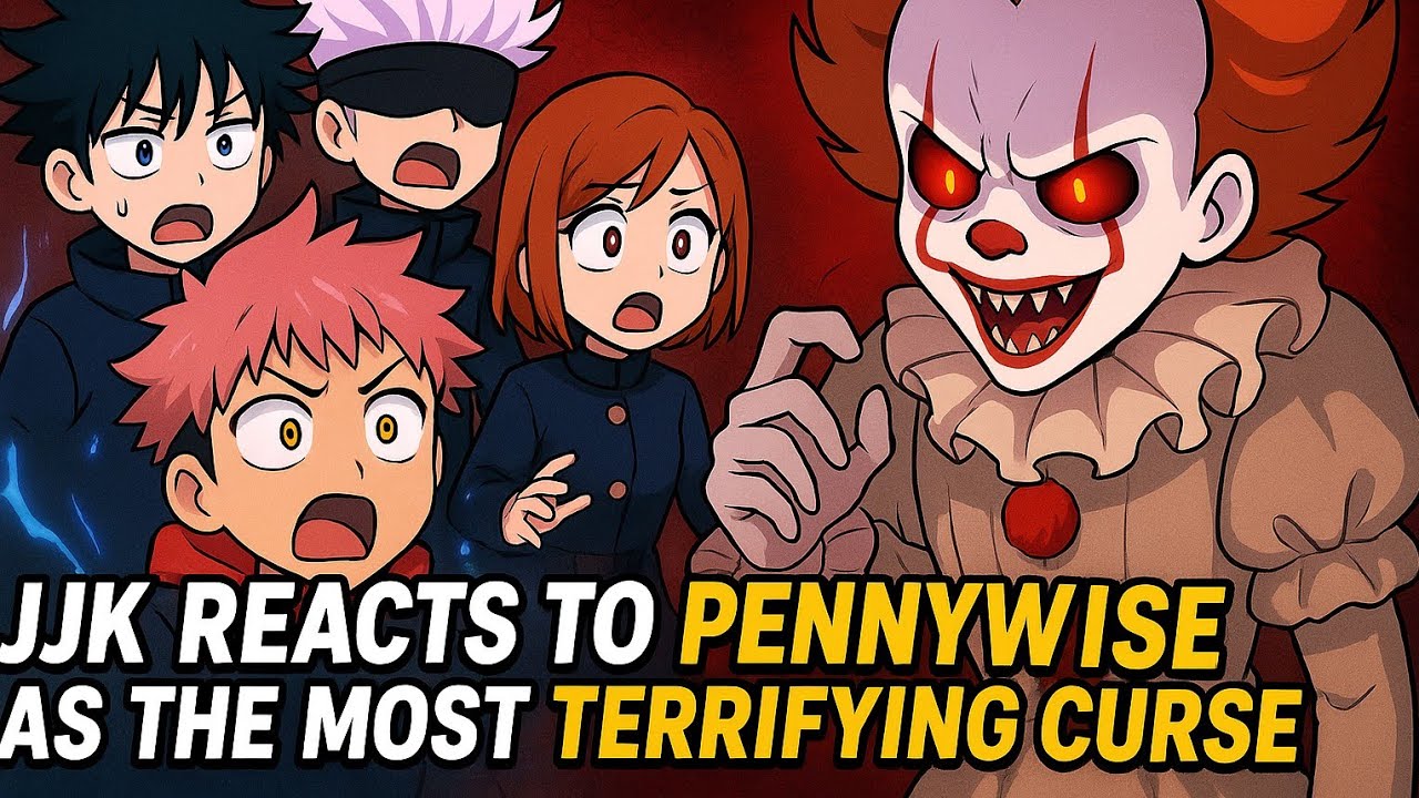 JJK Reacts to Pennywise as the Most Terrifying Curse in History | Gacha Club Animation