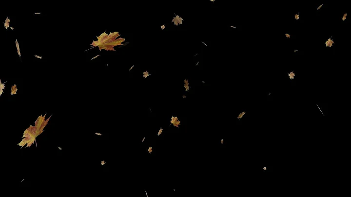 Leaves falling overlay video effect / free download CC0
