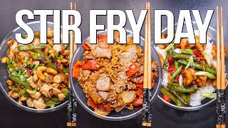 THREE INSANELY DELICIOUS STIR FRY RECIPES THAT WILL BLOW YOUR MIND!  | SAM THE COOKING GUY