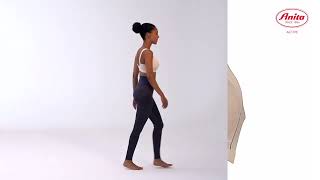 Video: ANI1675.408 - Sport tights massage - leggings magici linfodrenanti  a compressione graduata con banda- antracite