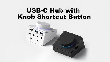 【Knob & Shortcut Buttons】USB-C Hub | Volume Control + Desktop Controller Docking Station#tech