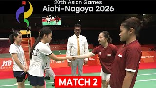 MENGGILA! Rachel/Febi Tancap Gas di Match 2 Indonesia vs Mongolia | R16 Asian Games 2026 Badminton