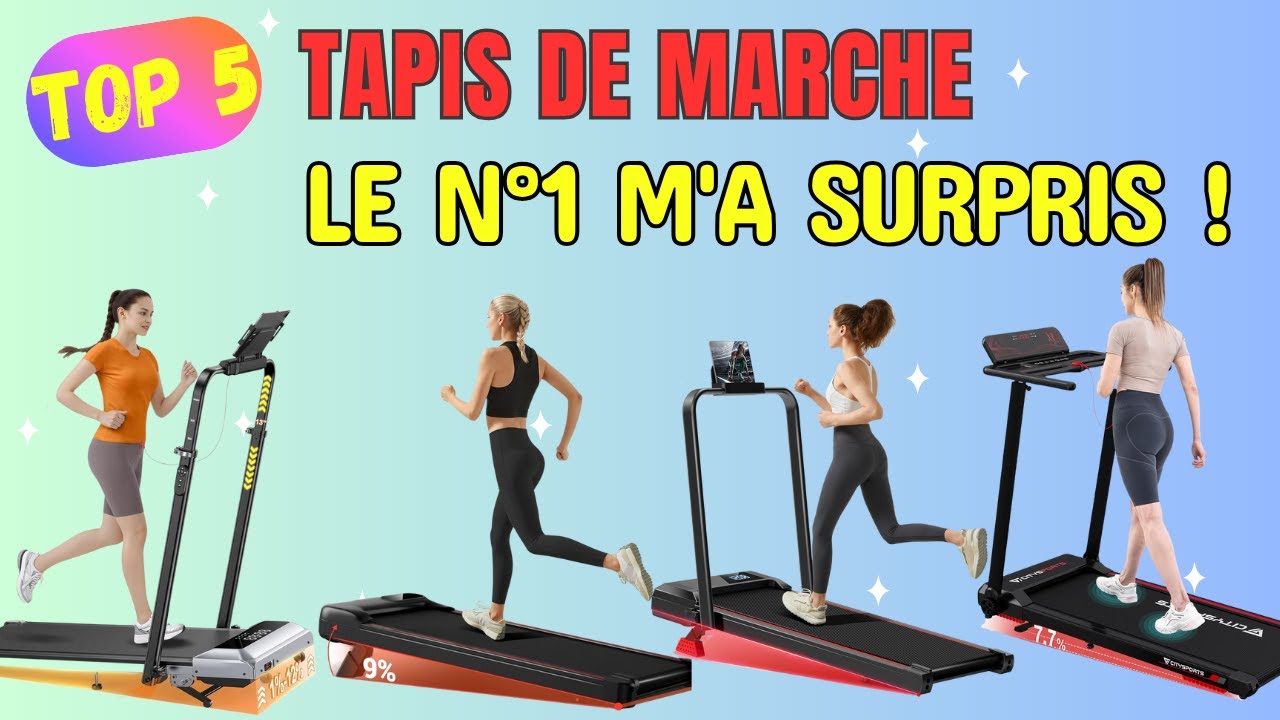 Top 5 Meilleur Tapis de Marche 2025 (Pliable, Inclinable & Pas Cher)