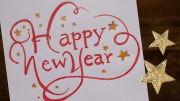 How to write Happy New Year 2020 in style (step by step) | Calligraphy | DIY