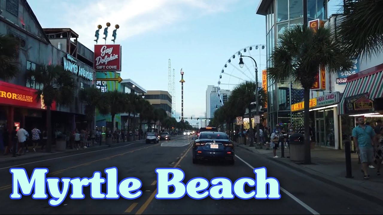 Myrtle Beach Ocean Blvd Drive Northbound - Weeknight Evening Cruise - Ready for July 4th