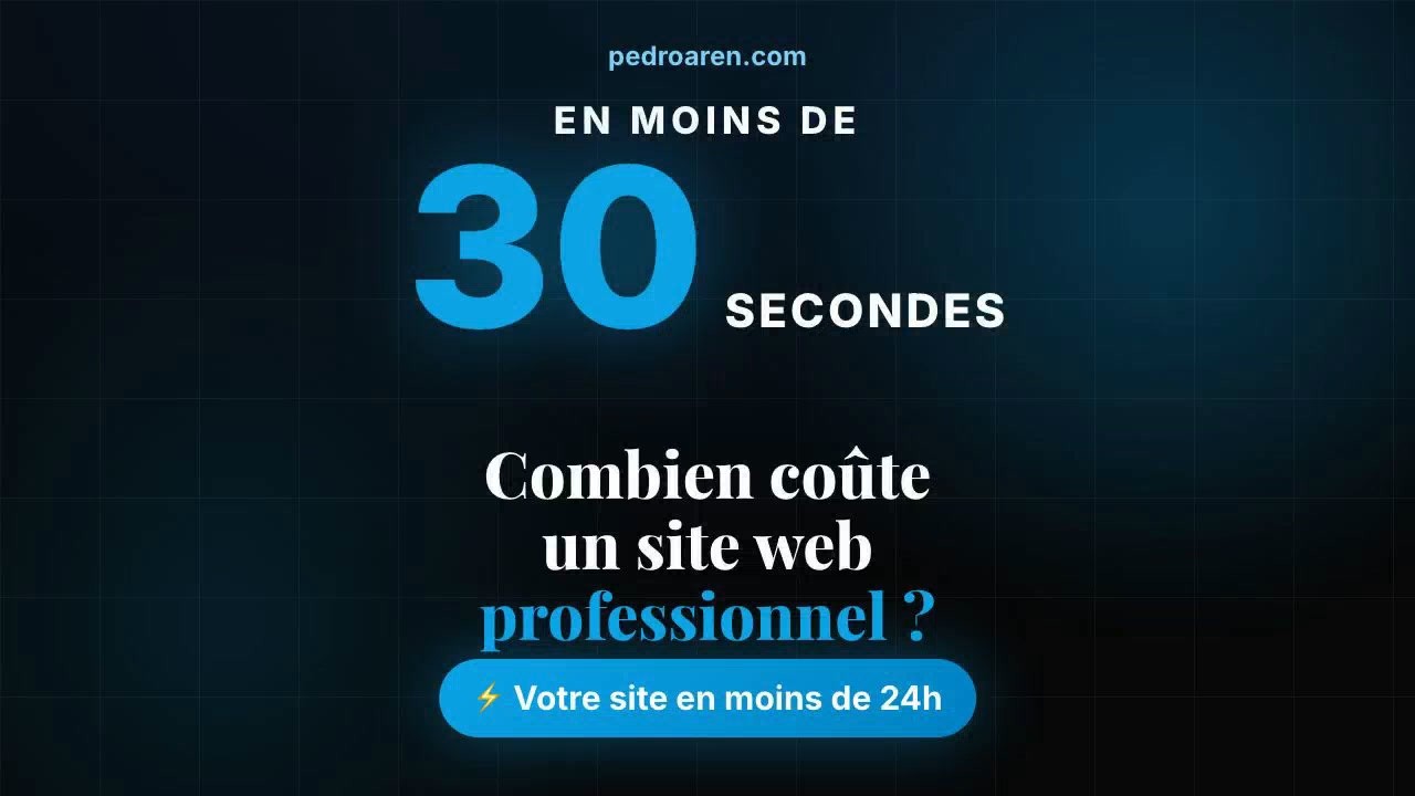 Combien coûte vraiment un site web professionnel pour votre entreprise ?
