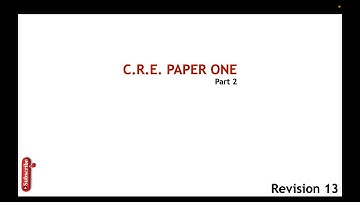 cre paper 1 | cre part 2 revision 13 | cre questions and answers | kcse revision